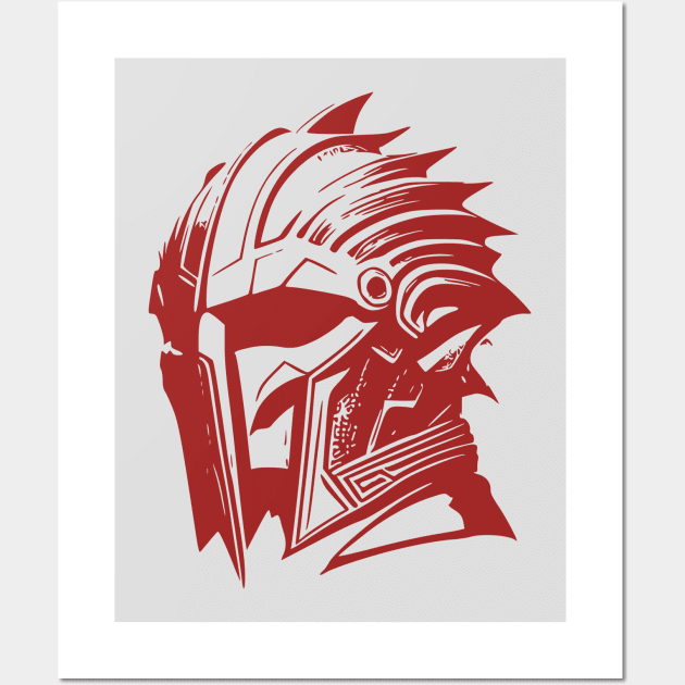 Red spartan helmet discount